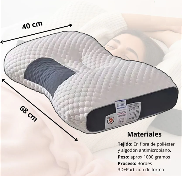 Almohada Ortopédica 3d Con Alineación Cervical Perfecta