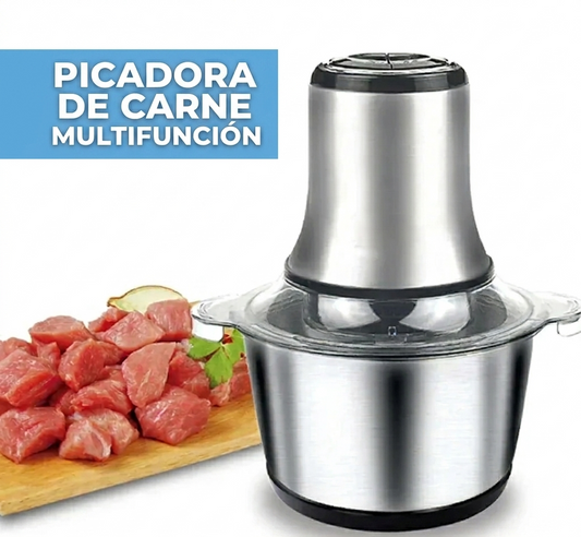 PICADOR ELÉCTRICO ACERO INOXIDABLE - 2 LITROS